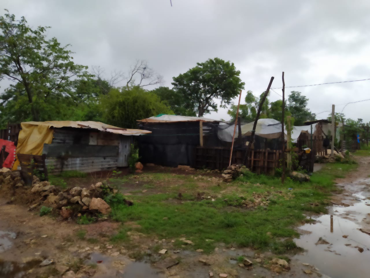 Pese a 'Zeta', habitantes de La Mielera se quedan en sus casas